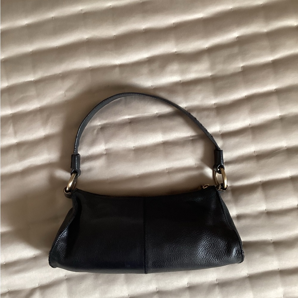 Black Pebbled Leather Bag